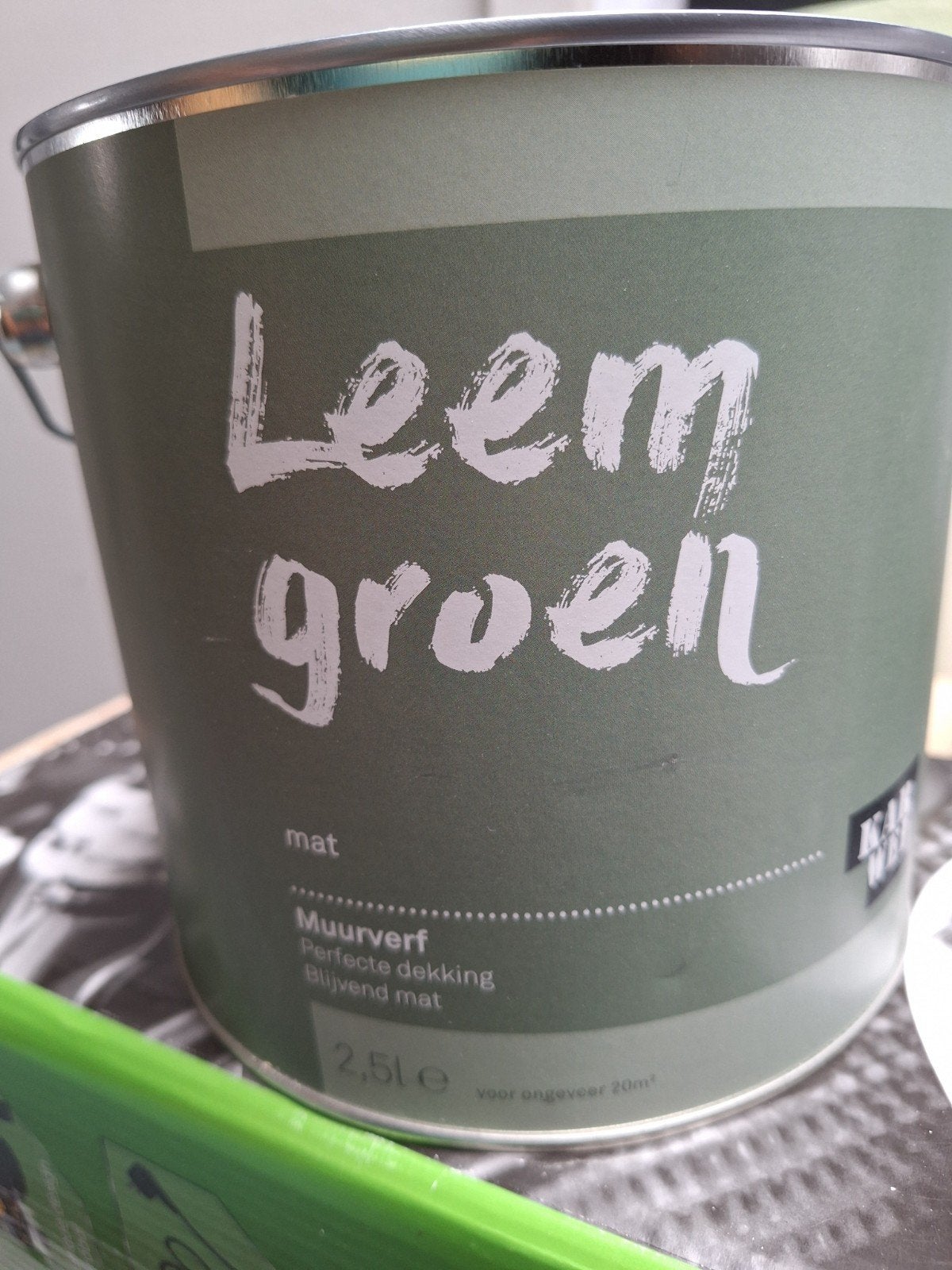 Muurverf Mat Leem groen, Doe-het-zelf en Verbouw, Ophalen, Nieuw, Verf, Minder dan 5 liter