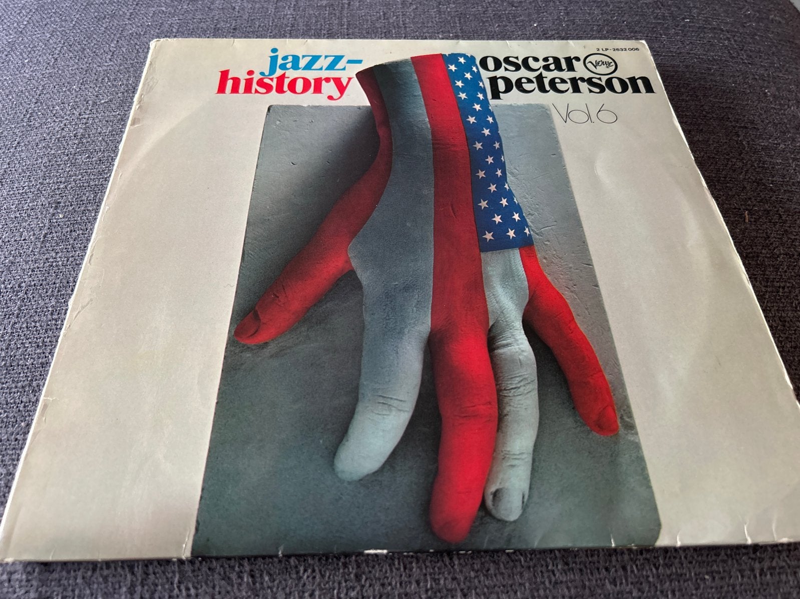 Lp Oscar Peterson - Jazz History Vol. 6, LP, Gebruikt, Ophalen of Verzenden, 12 inch