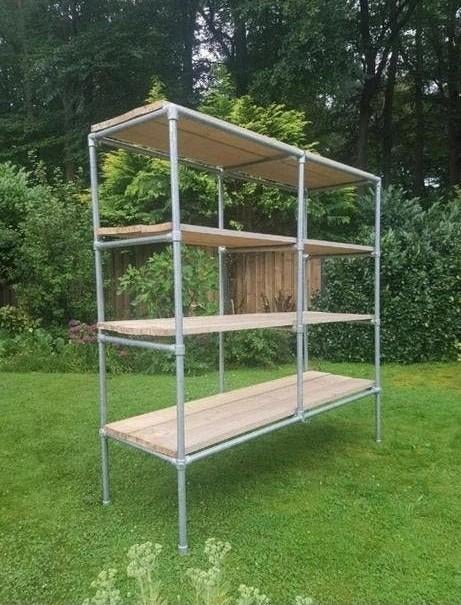 2x de allermooiste steigerbuis steigerpijp steigerhouten kas, Ophalen of Verzenden