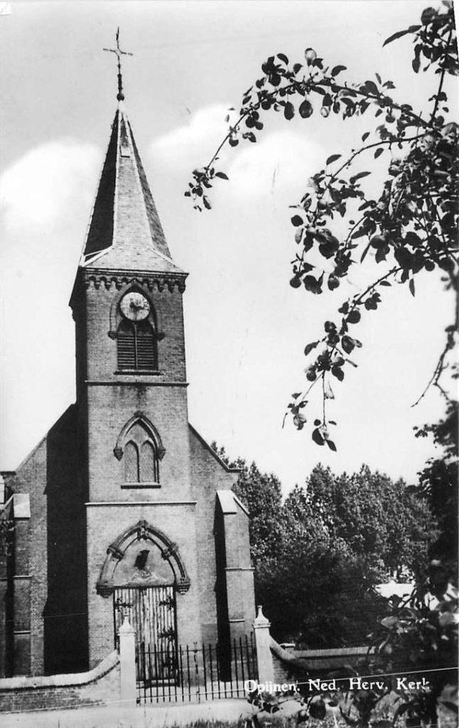 381-398-031 Opijnen Kerk, Verzamelen, Ansichtkaarten | Nederland, Verzenden, Voor 1920, Gelderland