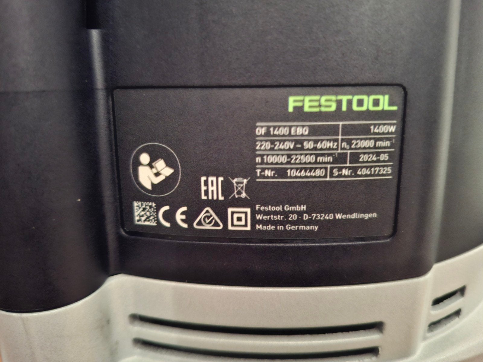 Festool bovenfrees+toebehoren