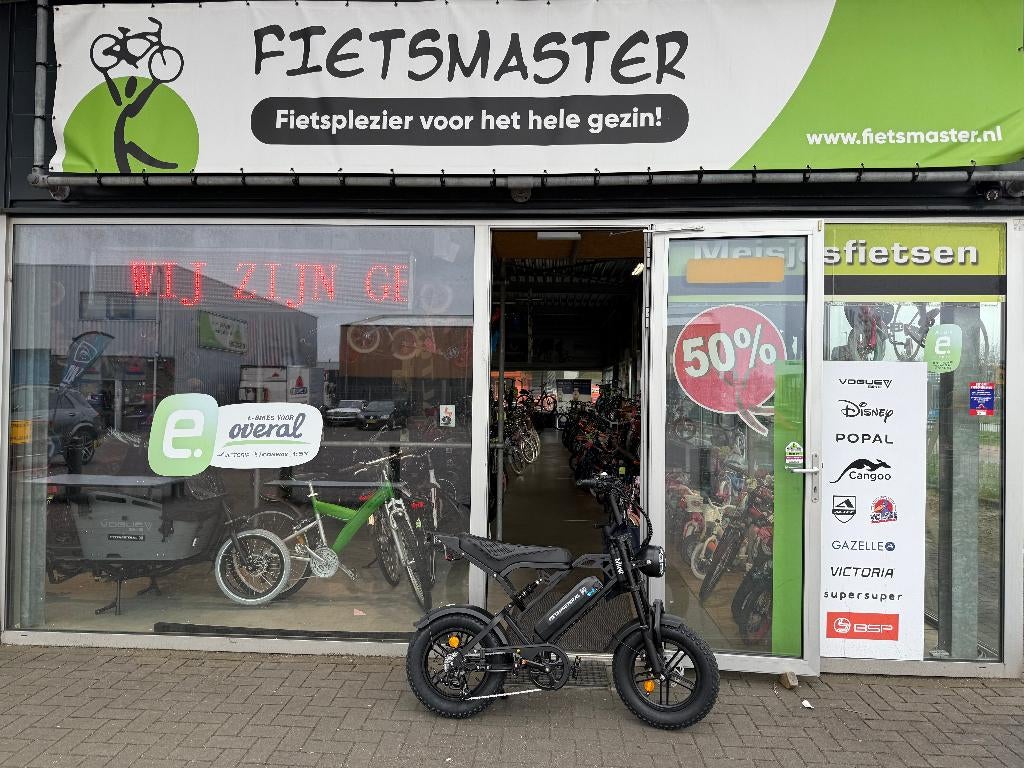 FIETSMASTER V20 MINI PRO FATBIKE PLUS UPGRADE HYD BLACK