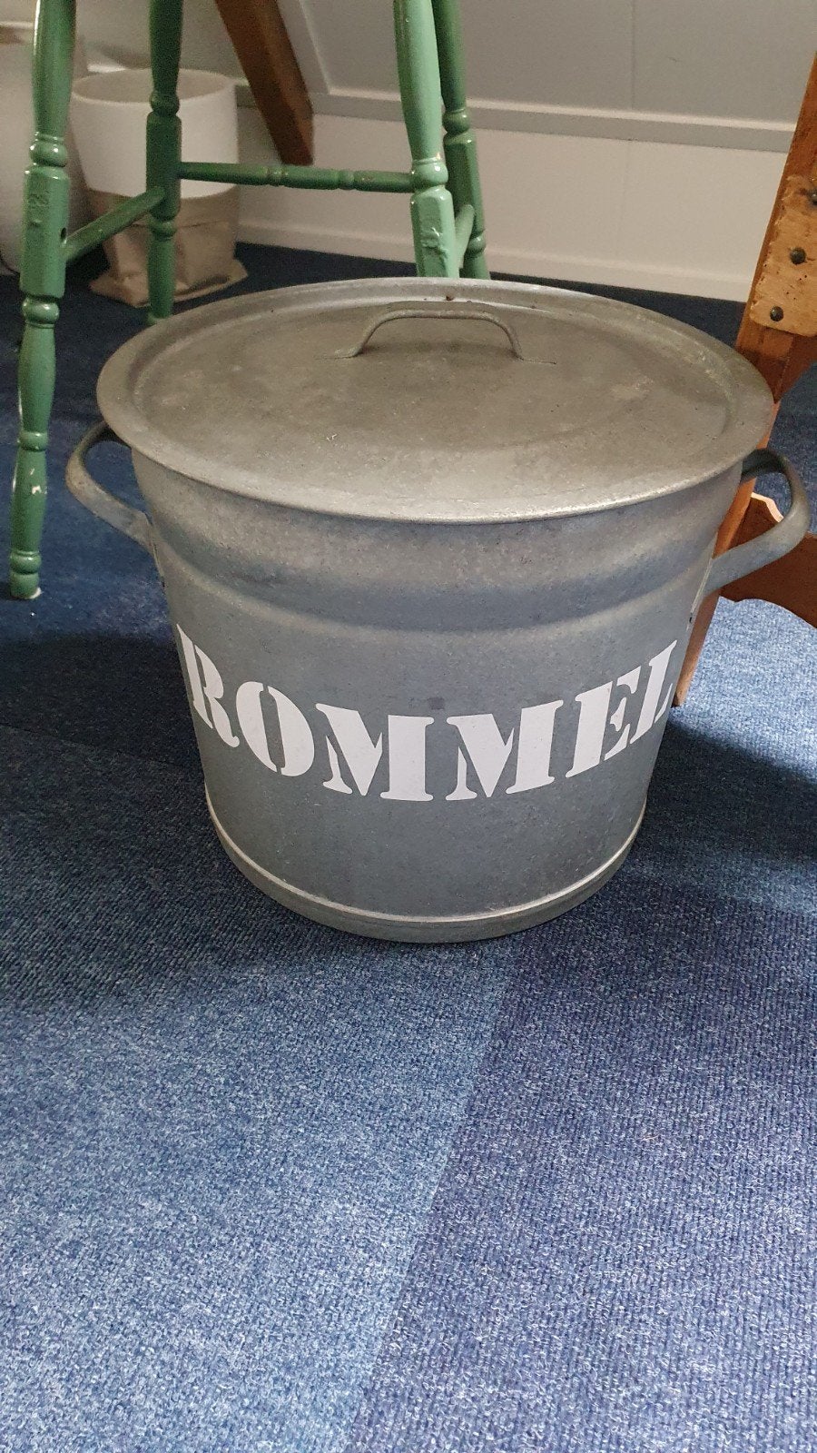 Mooie grote metalen kookteil, wasteil teil met deksel, Ophalen of Verzenden