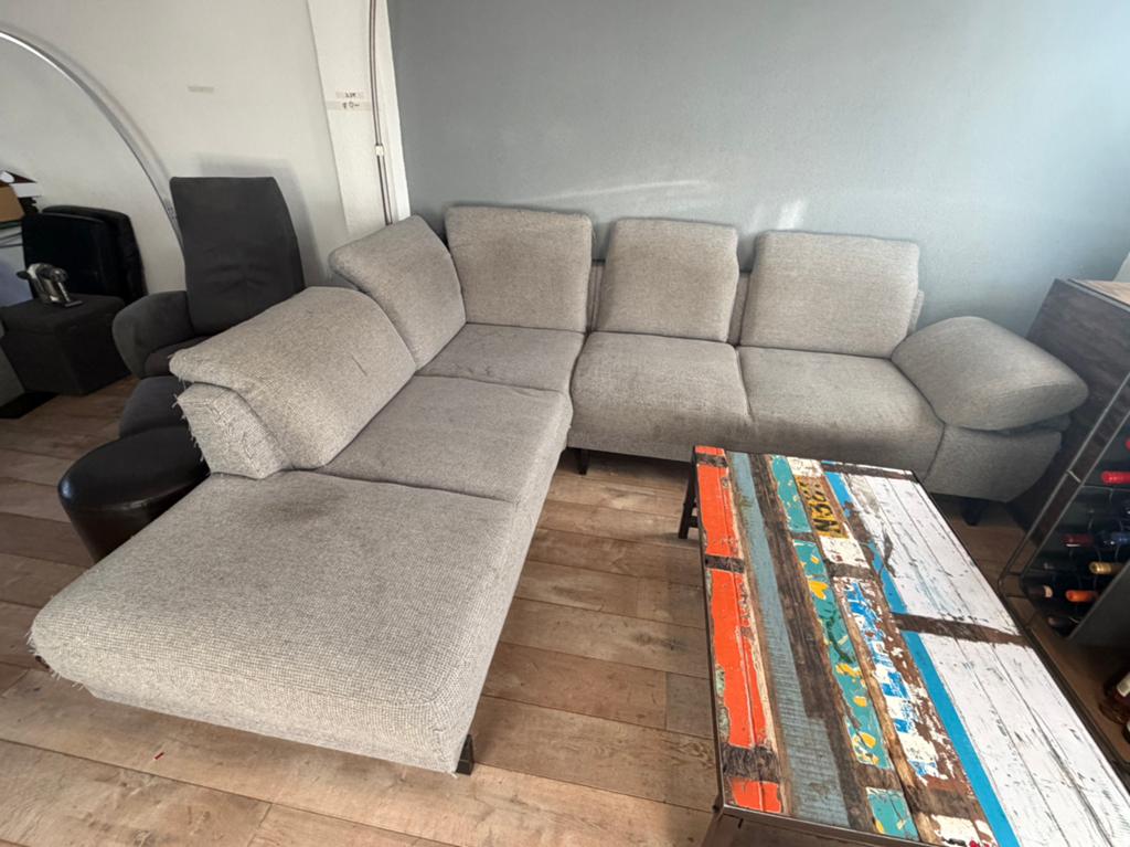 Ruimte lounge hoekbank, Ophalen, 250 tot 300 cm, Gebruikt, Stof