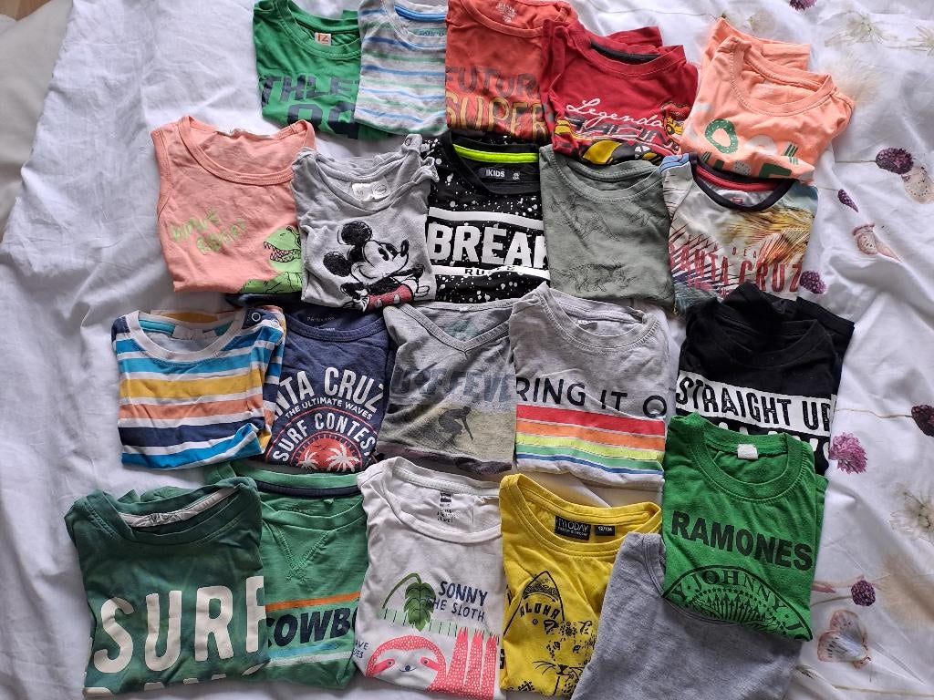 Leuk kledingpakket met lente-/zomerkleding in maat 104, Ophalen of Verzenden, Gebruikt, Maat 104