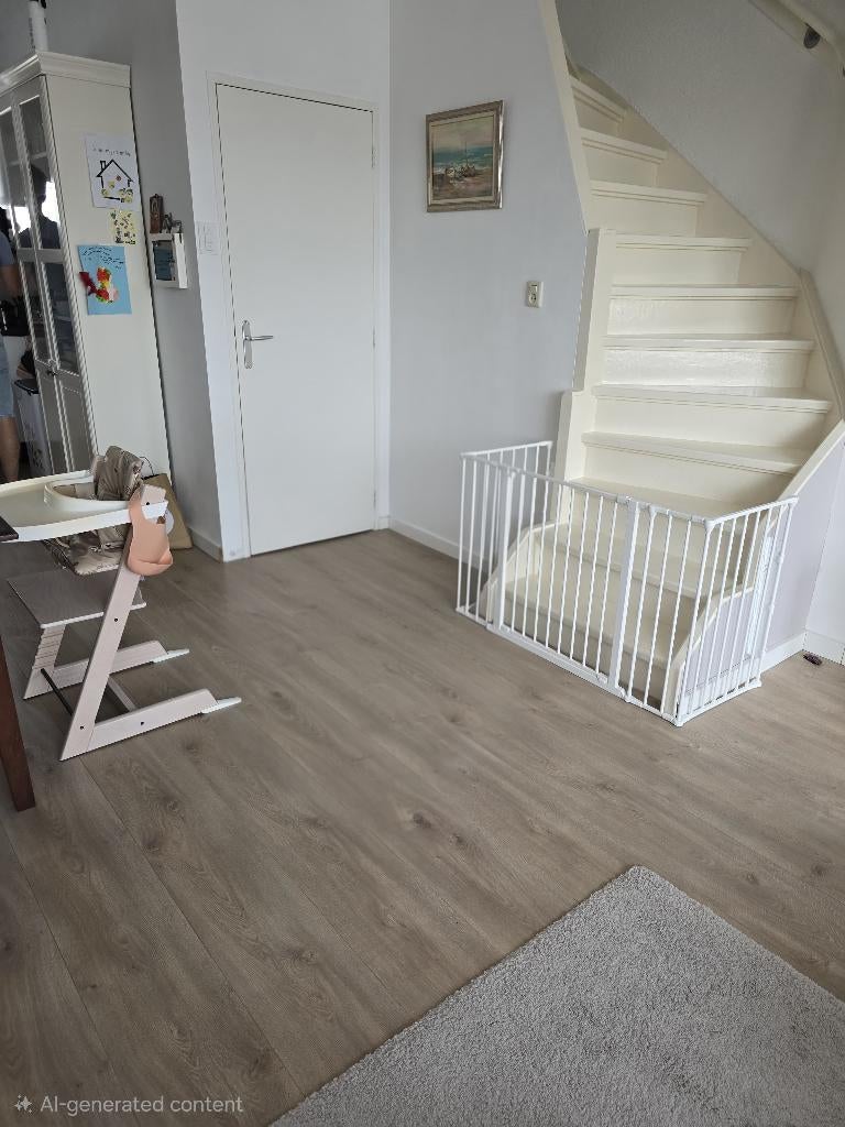BabyDan Flex Traphek – Complete Set (Wit, Zelf Samenstellen), Ophalen, Zo goed als nieuw, Metaal of IJzer, 115 cm of meer