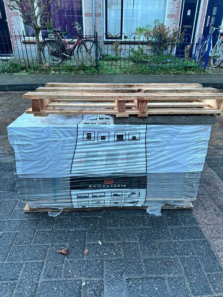 Schellevis oud hollandse tegel 60x60x5, Ophalen, Nieuw, 5 tot 10 m², Terrastegels