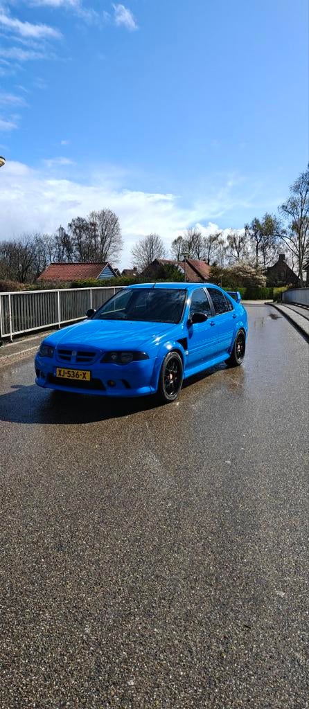 MG ZS 2.5 180 SDN 2004 Blauw Rechts gestuurd, Auto's, Voorwielaandrijving, Zwart, 2497 cc, Handgeschakeld
