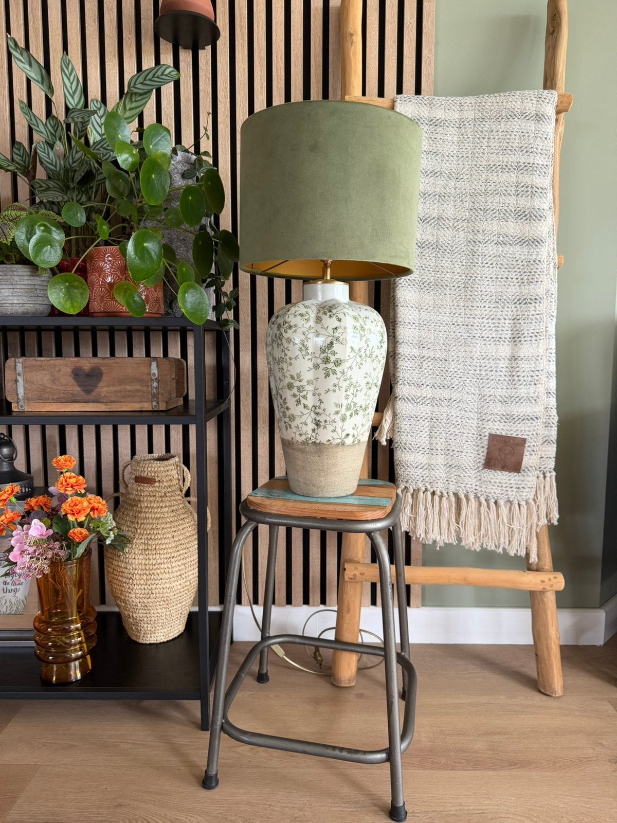 Vaaslamp | handgemaakt | uniek, Ophalen of Verzenden, Zo goed als nieuw, Minder dan 100 cm