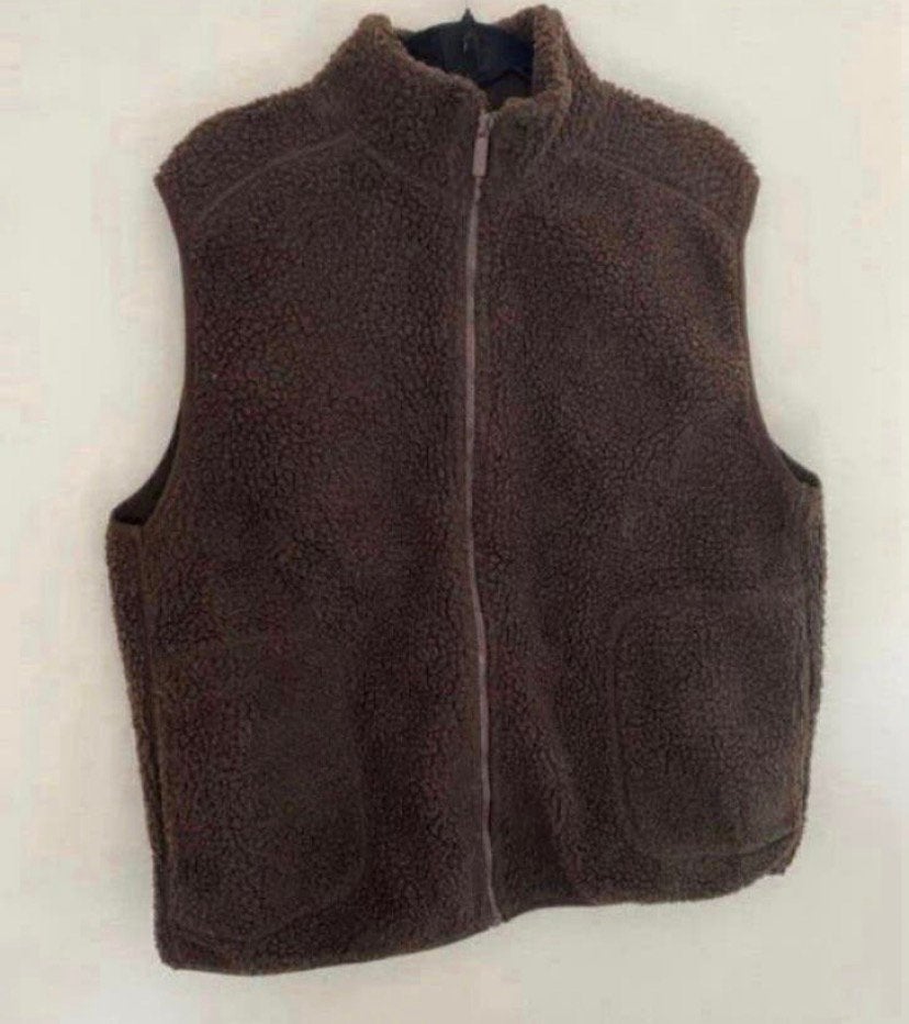 Winter wollen dames bodywarmer bruin. Maat L, Verzenden, Zo goed als nieuw, Maat 42/44 (L), Bruin