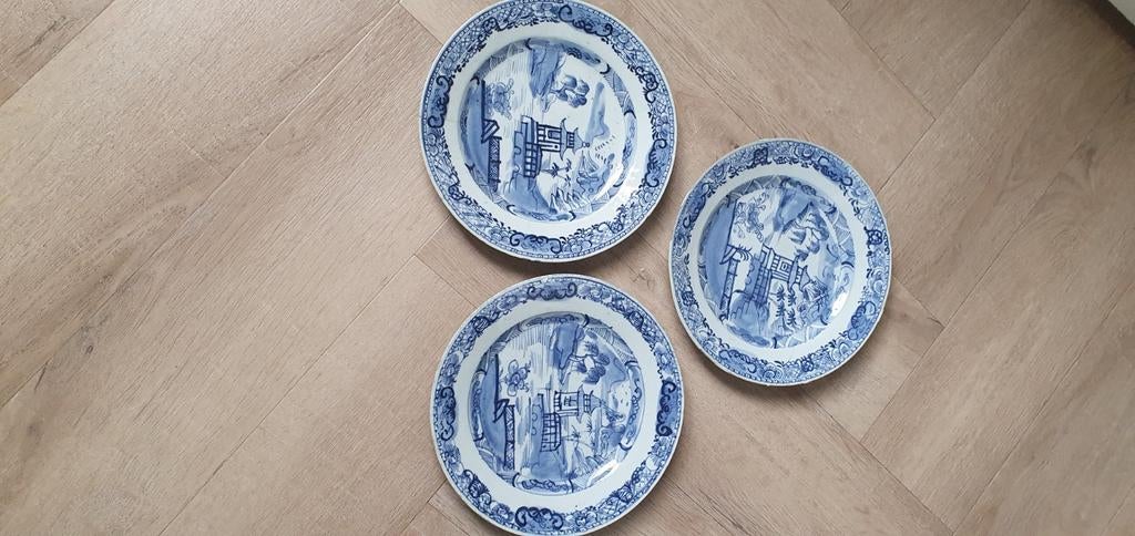 Chinese 18de eeuws borden, Ophalen of Verzenden