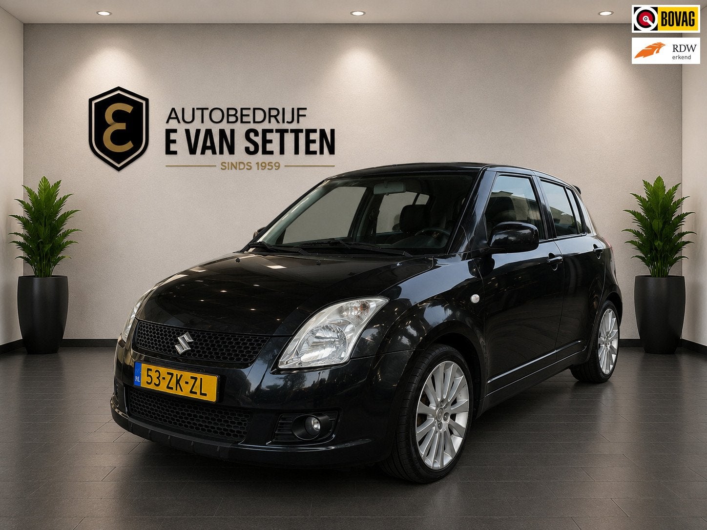 Suzuki Swift 1.3 GT Shogun Airco/Trekhaak, Stof, Zwart, 400 kg, Origineel Nederlands