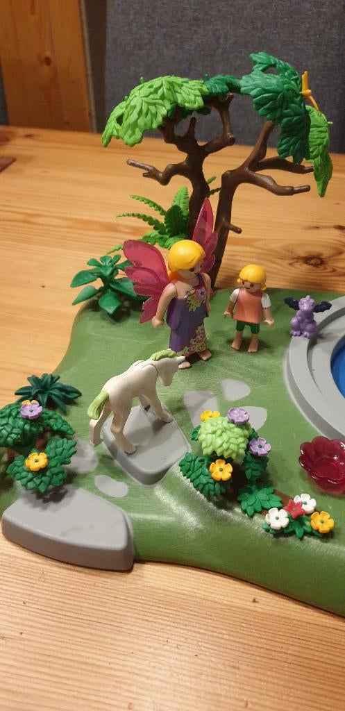 Playmobil Elfentuin 4008 met fontein, Kinderen en Baby's, Speelgoed | Playmobil, Ophalen of Verzenden, Gebruikt