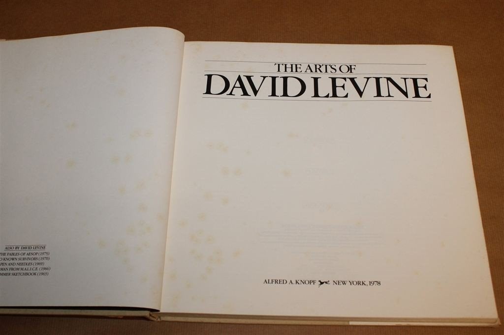 The Arts of David Levine — Karikaturen en Schilderijen, Ophalen of Verzenden, Gelezen