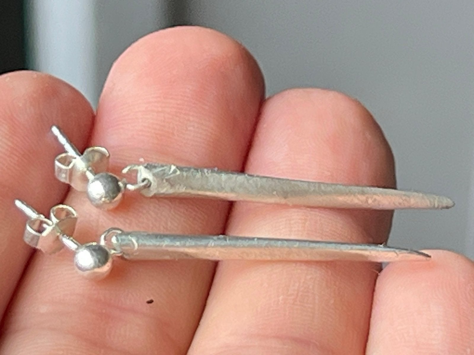 Zeldzame zilveren oorbellen, Ophalen of Verzenden, Zo goed als nieuw, Zilver, Navelpiercing