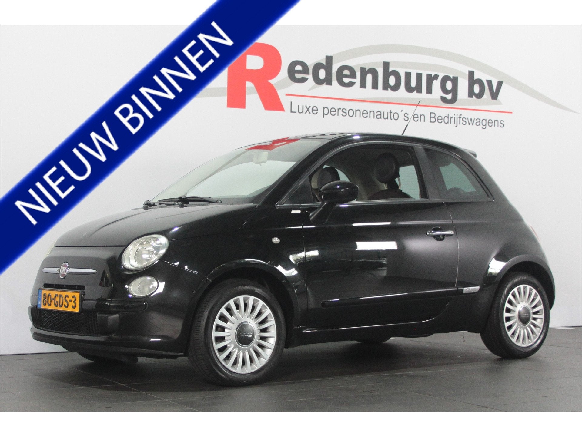Fiat 500 1.4-16V Sport - Airco / Radio cd (bj 2008), Voorwielaandrijving, 101 pk, Gebruikt, 31 €/maand