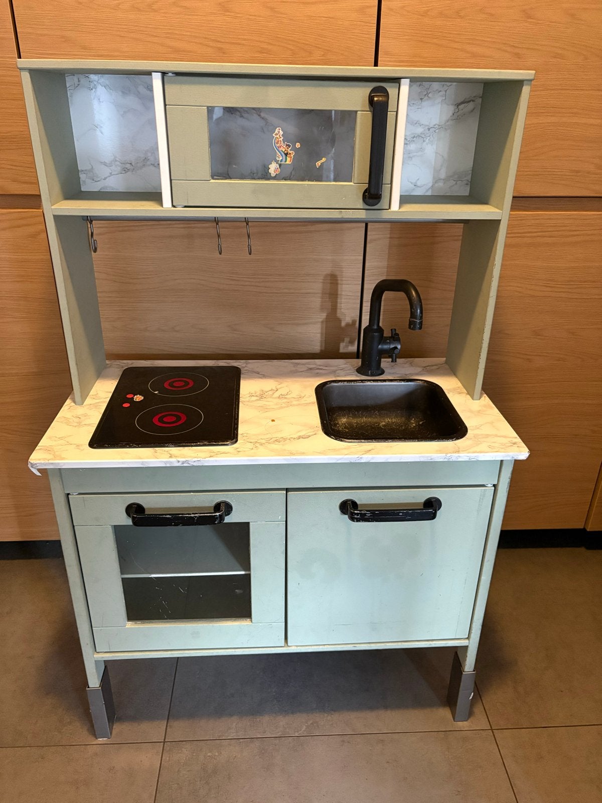 Houten speelkeuken met accessoires, Ophalen, Gebruikt, Hout, Speelkeuken