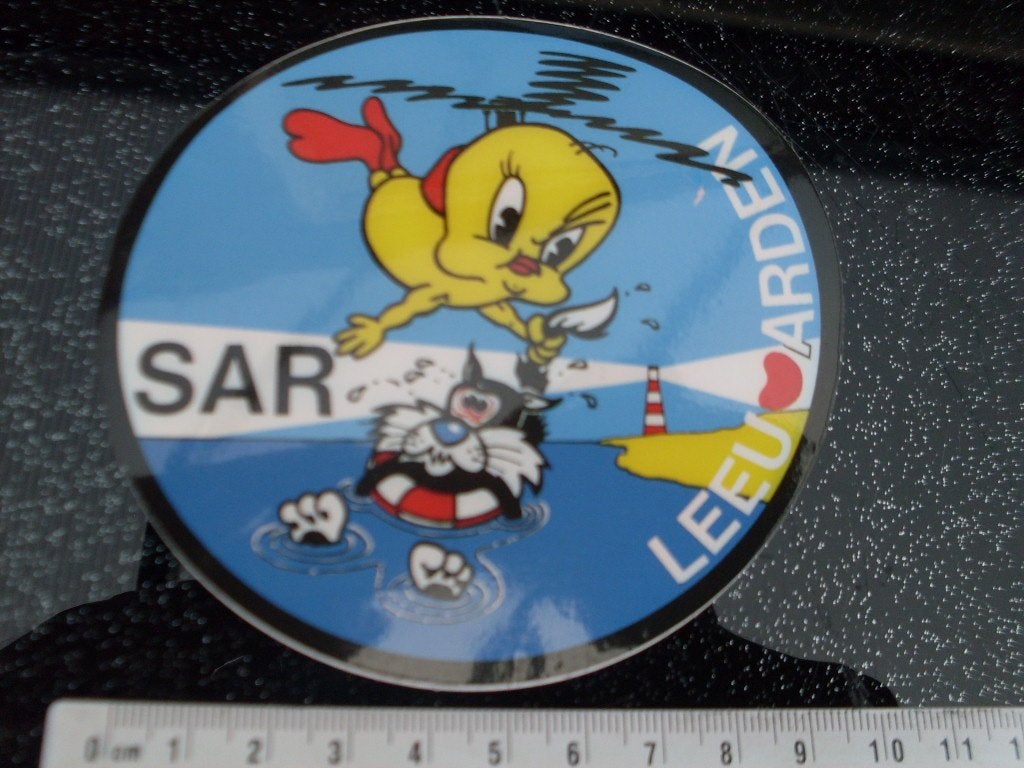 sticker sar leeuwarden tweety sylvester humor leger KLu, Verzenden, Zo goed als nieuw, Bedrijf of Vereniging