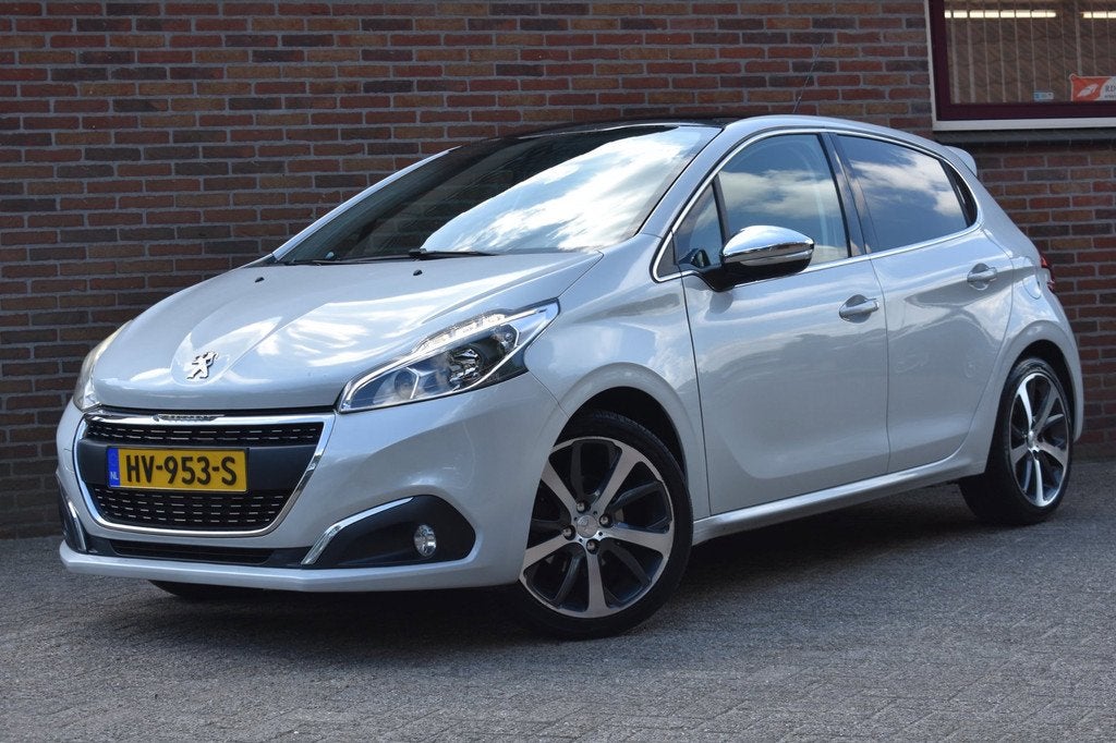 Peugeot 208 1.2 PureTech Première '16 Pano Clima Navi Cruis, Auto's, Voorwielaandrijving, Leder en Stof, Wit, Origineel Nederlands