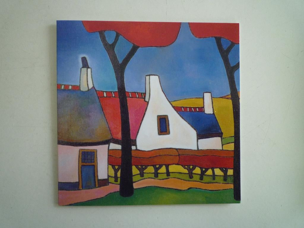 Kunstkaart Toon Tieland Hoeve in de herfst, Ophalen of Verzenden, Voor 1920, Sterren en Beroemdheden