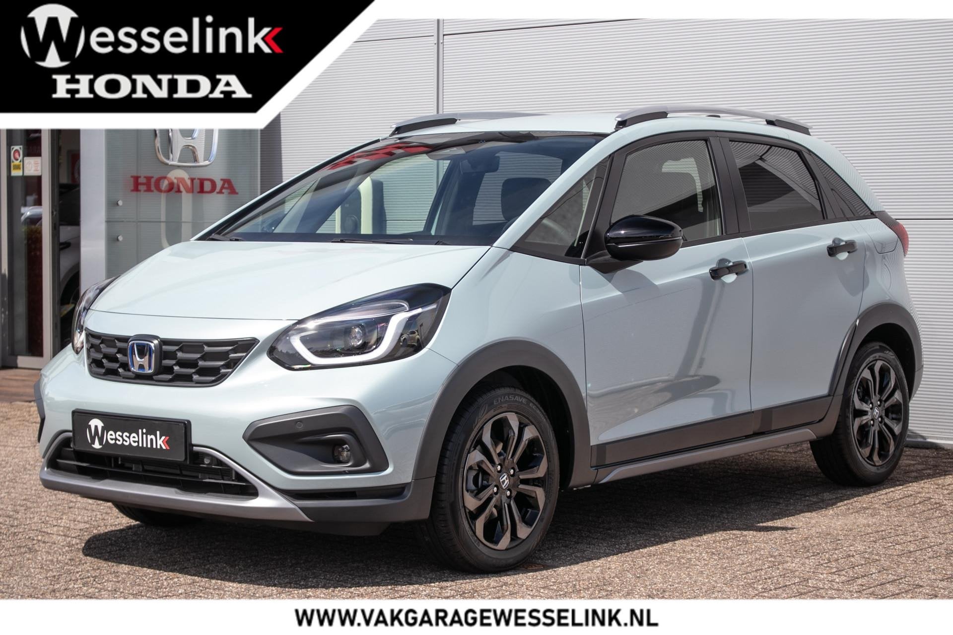 Honda Jazz 1.5 e:HEV Advance Crosstar - Cons.prijs rijklr |, 1498 cc, Zwart, 4 cilinders, Blauw