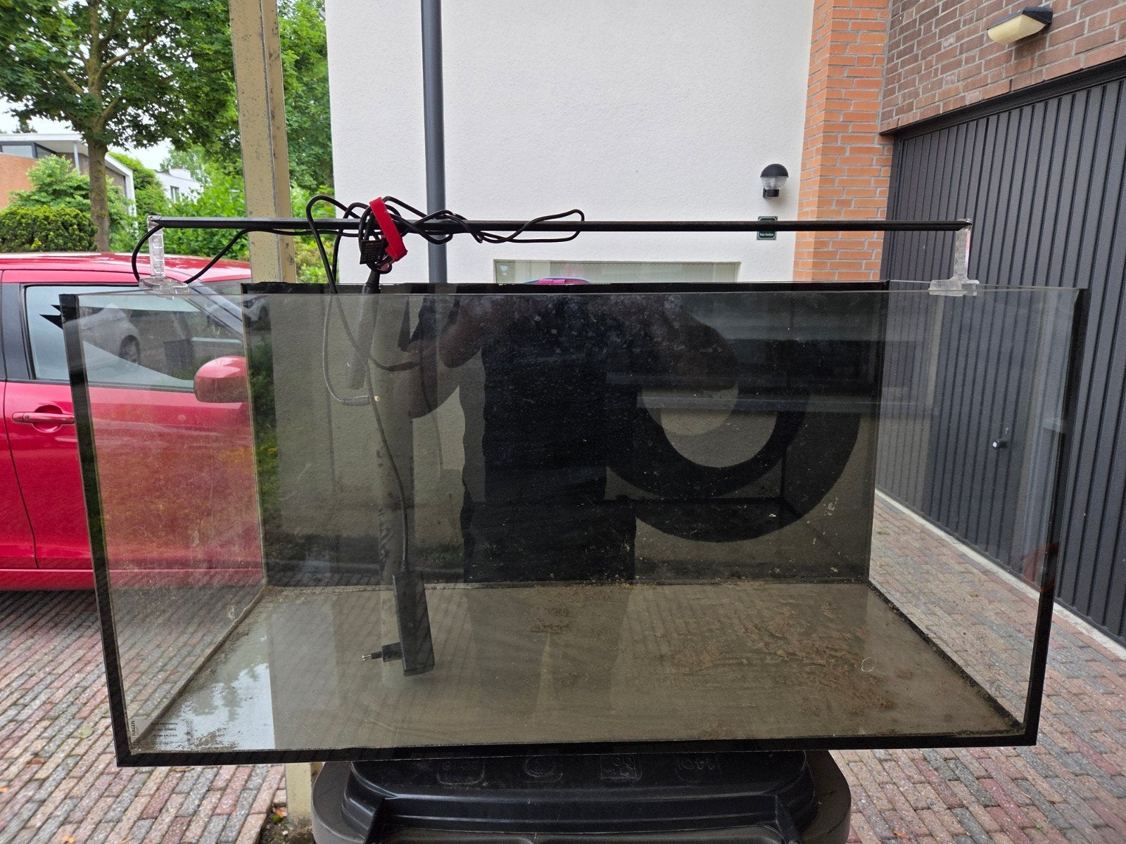 Aquarium met Led lamp en Oasis filter, Dieren en Toebehoren, Vissen | Aquaria en Toebehoren, Ophalen, Leeg aquarium
