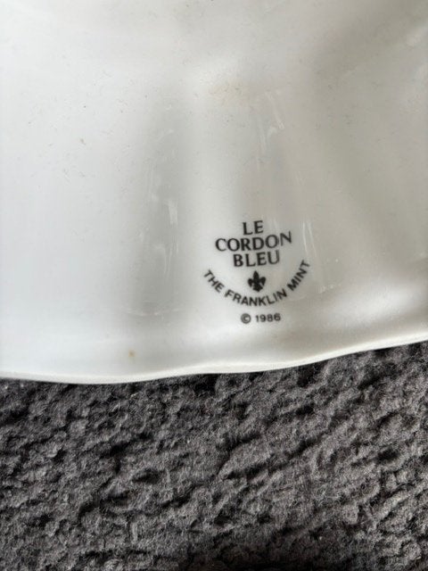 Franklin Mint, Le cordon bleu 1986, Citroen, Ophalen of Verzenden, Gebruikt, Porselein, Bord of Schaal