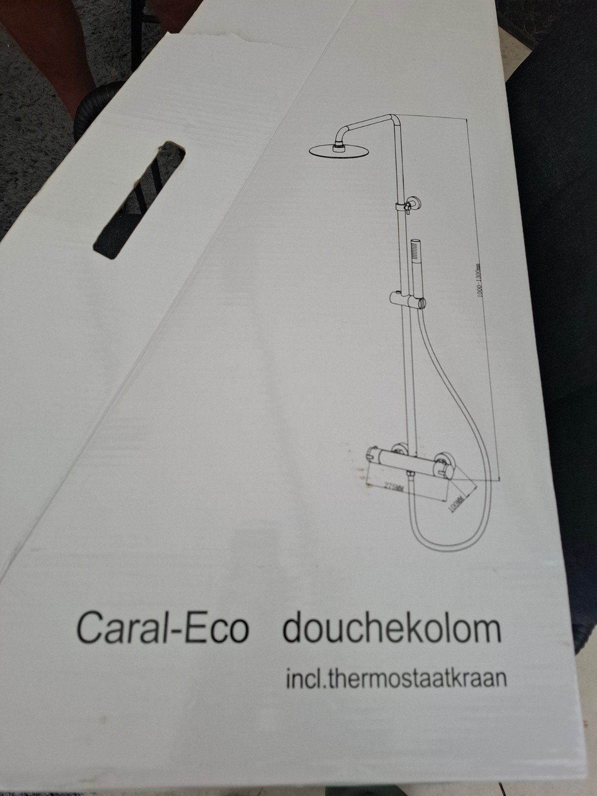 Caral-Eco Douchekolom met Thermostaatkraan - Nieuw in doos, Doe-het-zelf en Verbouw, Ophalen, Nieuw, Douche
