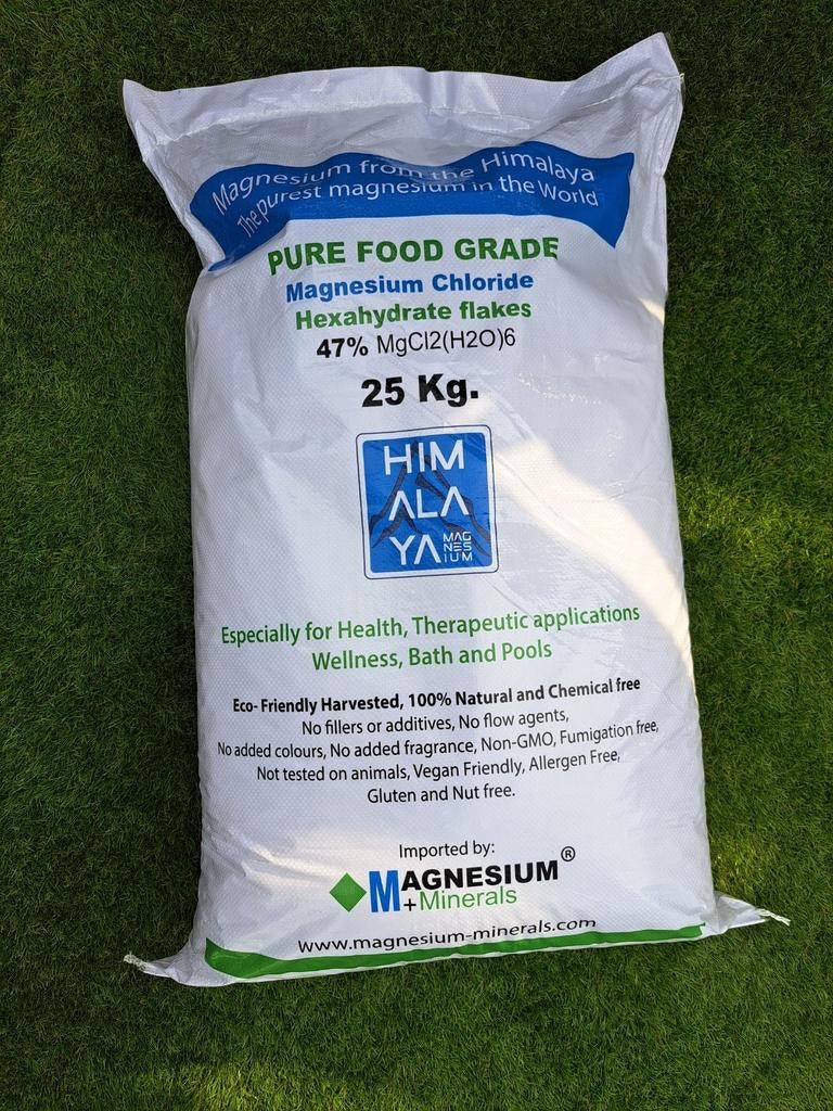 Magnesium badkristal vlokken, Himalaya magnesium. 25 kilo., Ophalen of Verzenden, Nieuw, Overige typen