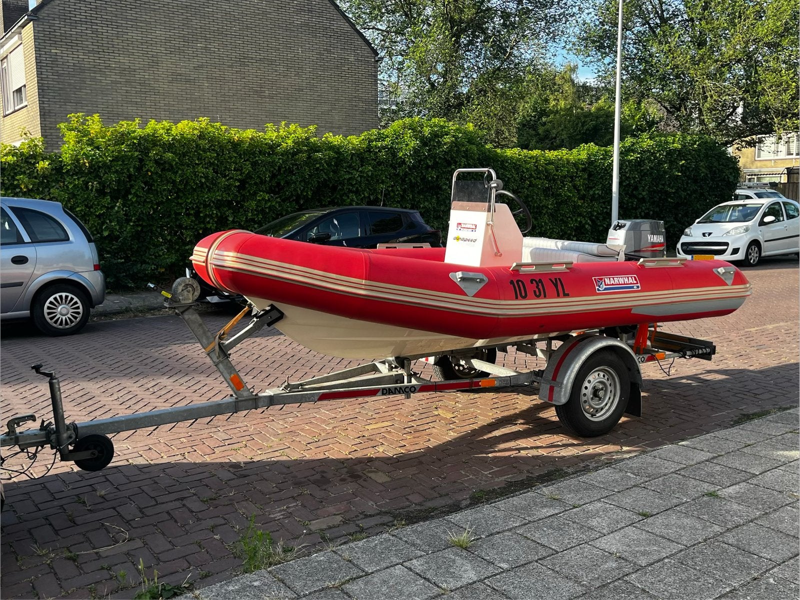 Narwhal RIB op kanteltrailer, Gebruikt, PVC, Ophalen, Overige merken