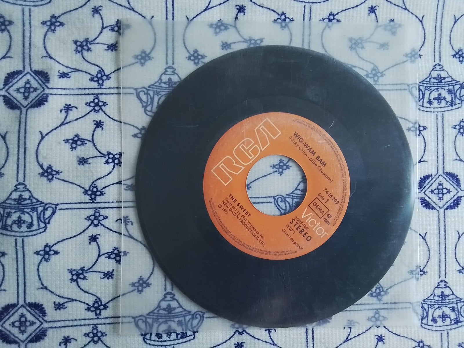 The Sweet            Wig-wam bam, Ophalen of Verzenden, Zo goed als nieuw, 7 inch, Pop