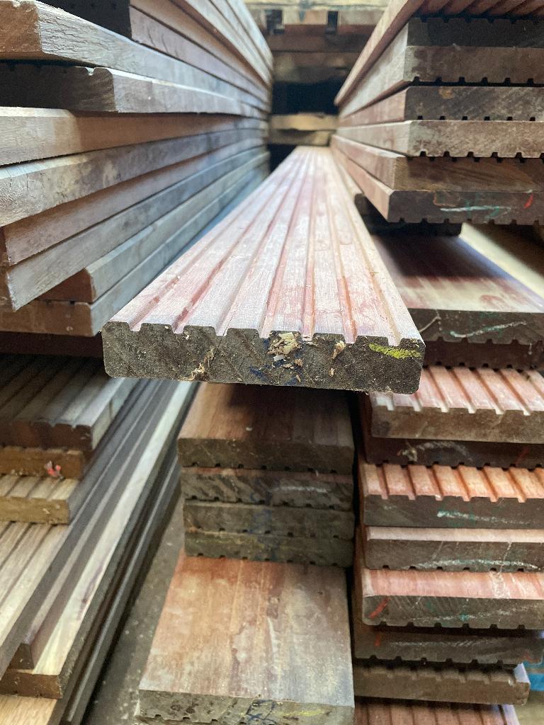 Vlonder restpartijen massaranduba anti slip hardhout, Ophalen, Nieuw, Hout