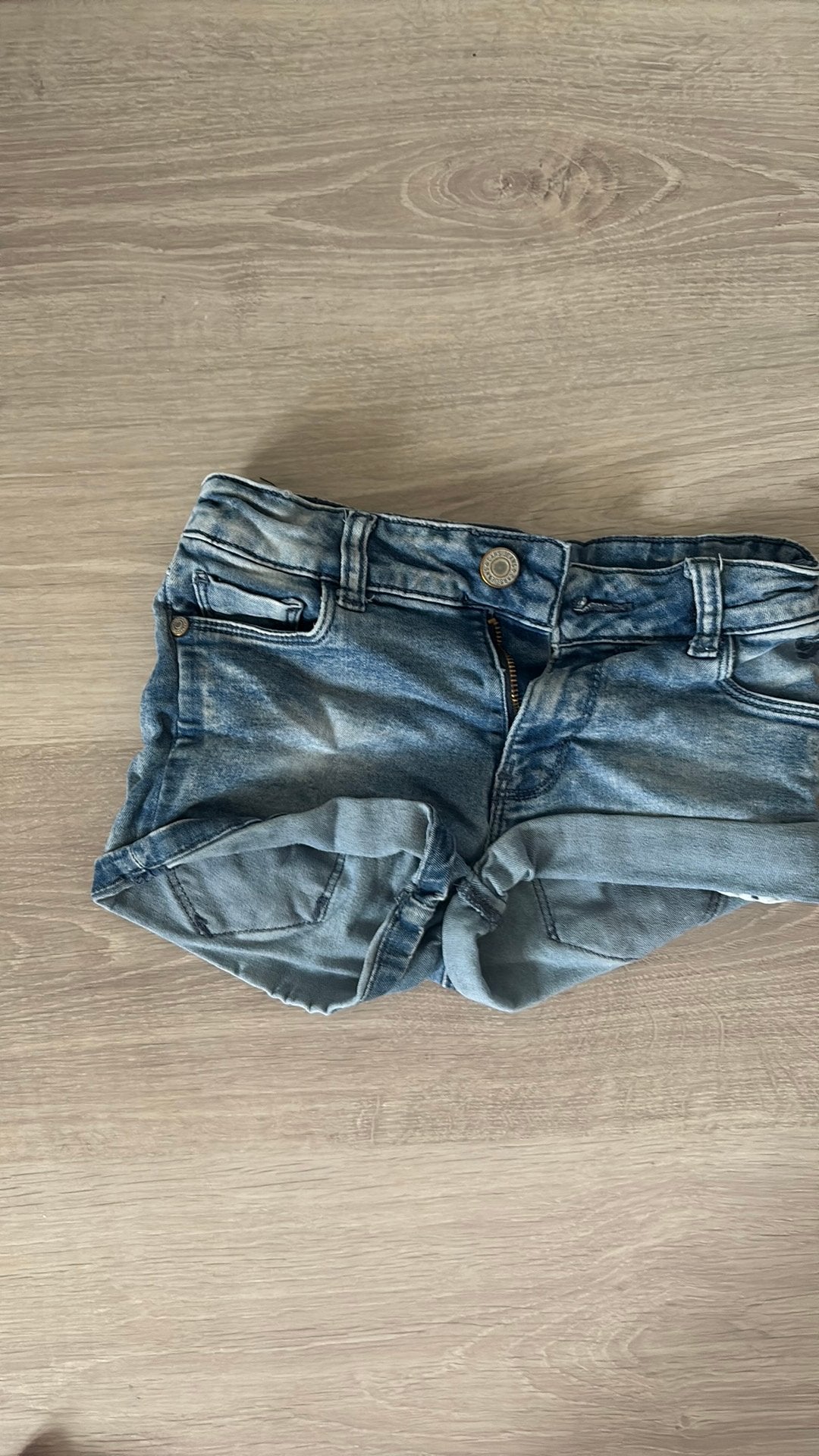 Spijker broek kort, Ophalen of Verzenden, Zo goed als nieuw, Blauw, W27 (confectie 34) of kleiner