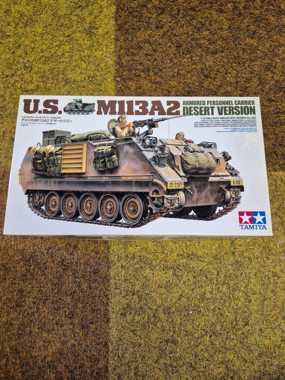 Tamiya U.S. M113A2 DESSERT VERSION, Tank, 1:32 tot 1:50, Nieuw, Ophalen of Verzenden