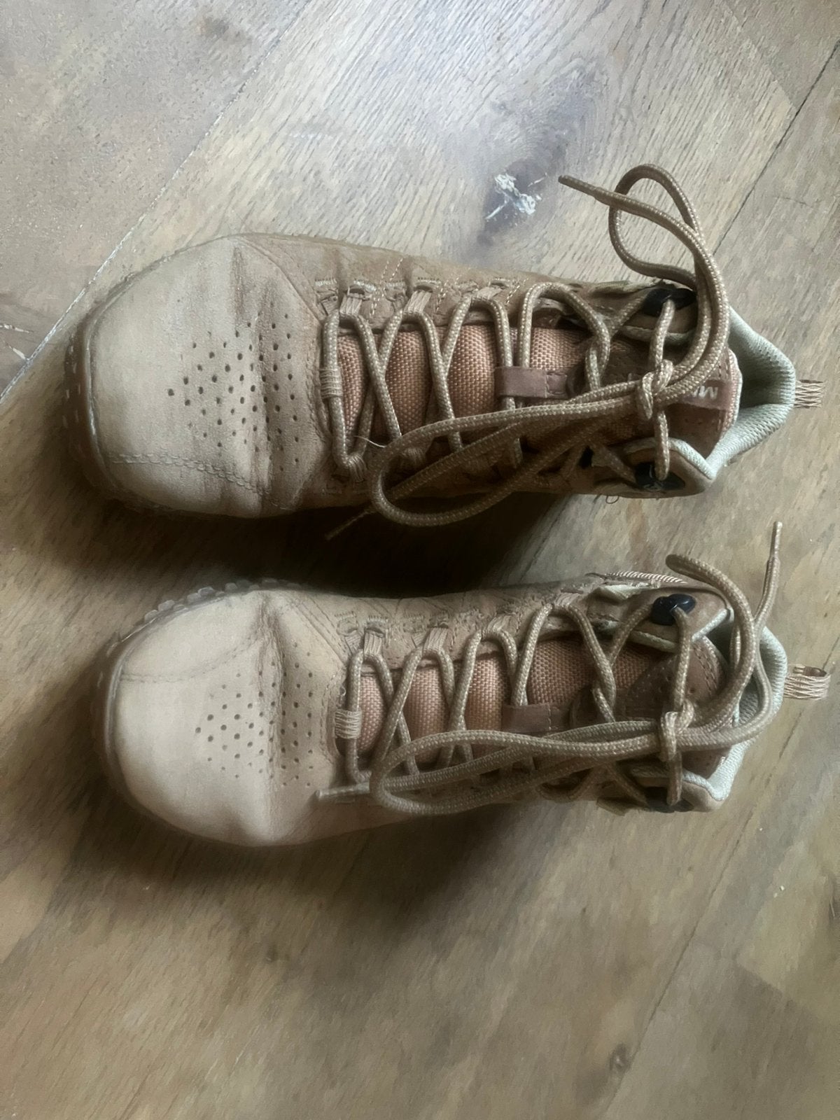 Merrell Barefoot Quantum Grip Wandelschoenen, Beige, Gedragen, Wandelschoenen, Ophalen of Verzenden