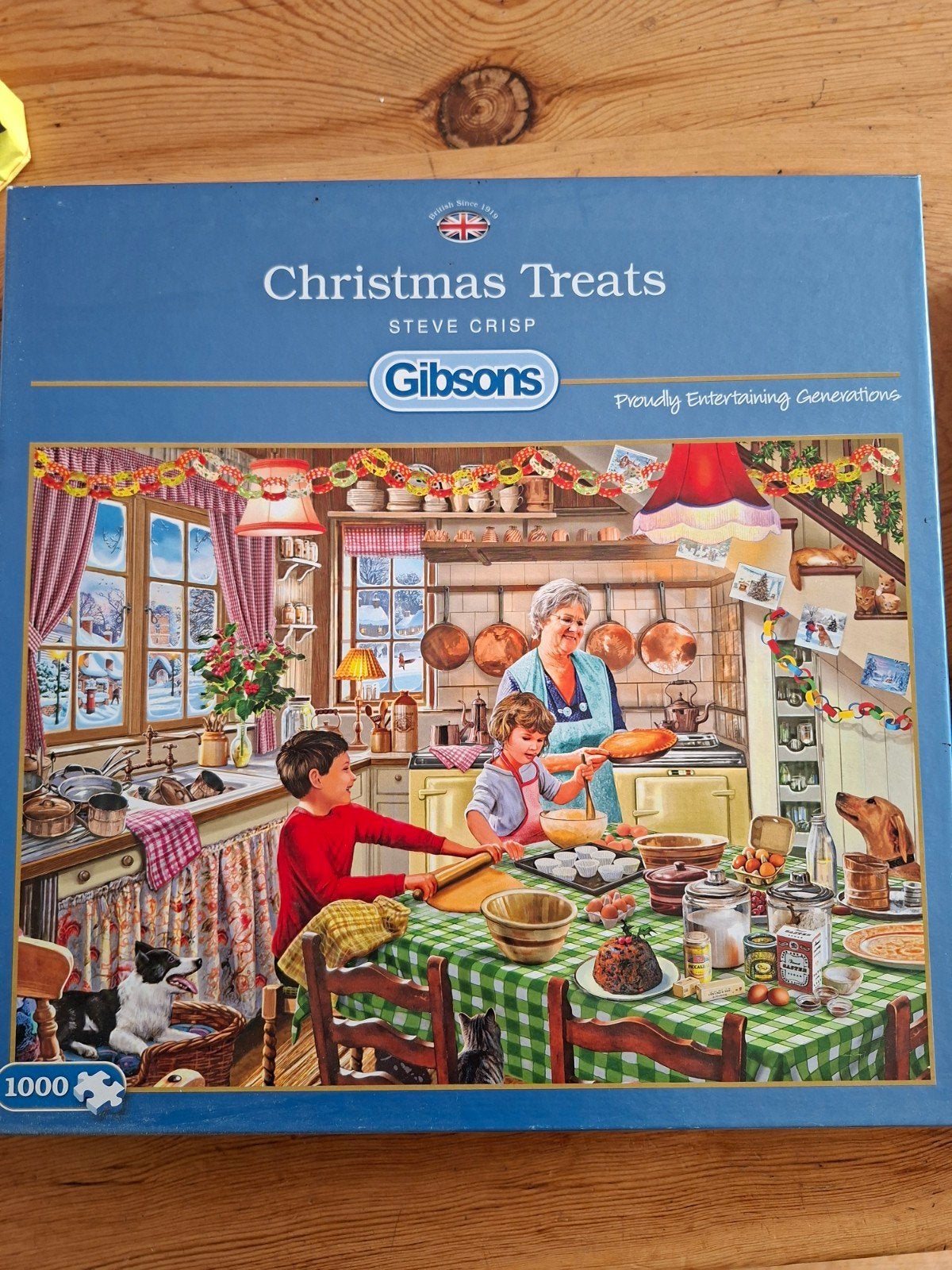 Gibsons Christmas Treats 1000 stukjes legpuzzel gratis, Hobby en Vrije tijd, Denksport en Puzzels, Ophalen of Verzenden