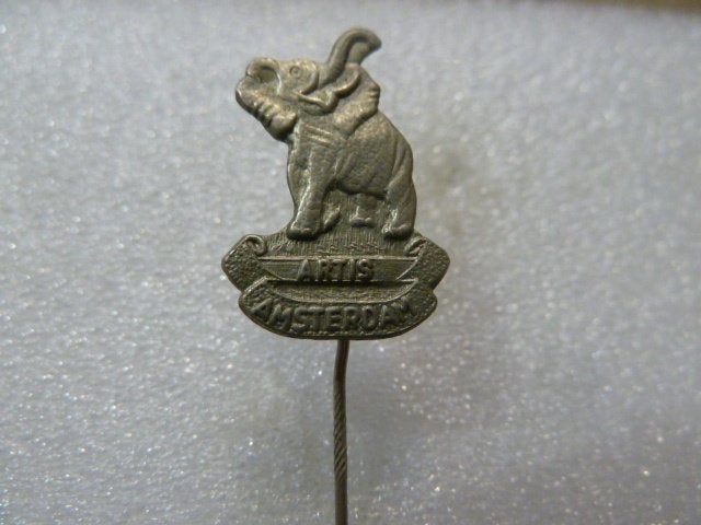 Vintage Artis Amsterdam olifant speldje, Verzamelen, Ophalen of Verzenden, Gebruikt, Dier of Natuur, Speldje of Pin