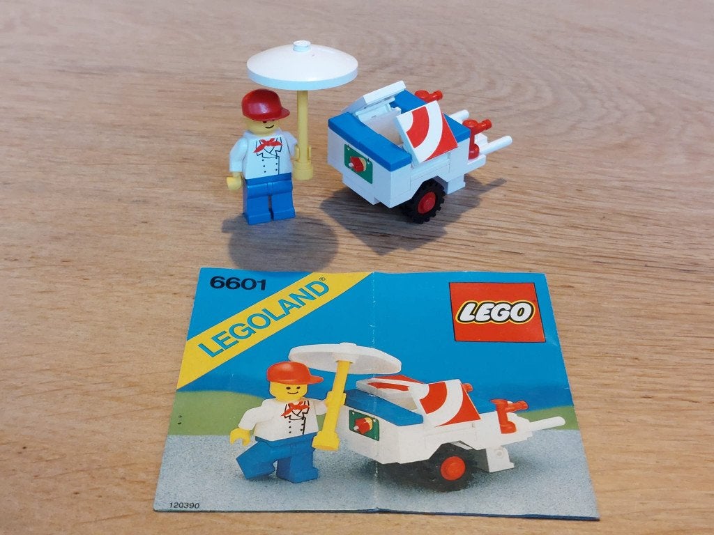 Lego Legoland ijscokar 6601, Gebruikt, Lego, Ophalen of Verzenden, Compleet