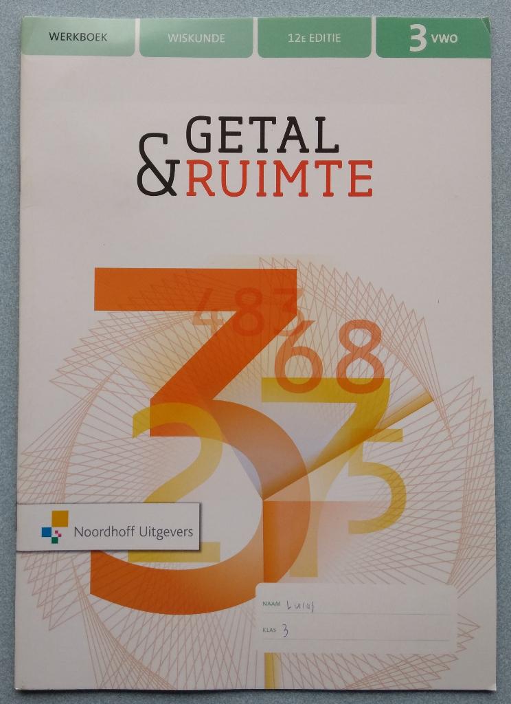 9789001900922 Getal & Ruimte Werkboek 3 vwo, Boeken, Schoolboeken, Verzenden, Zo goed als nieuw, VWO