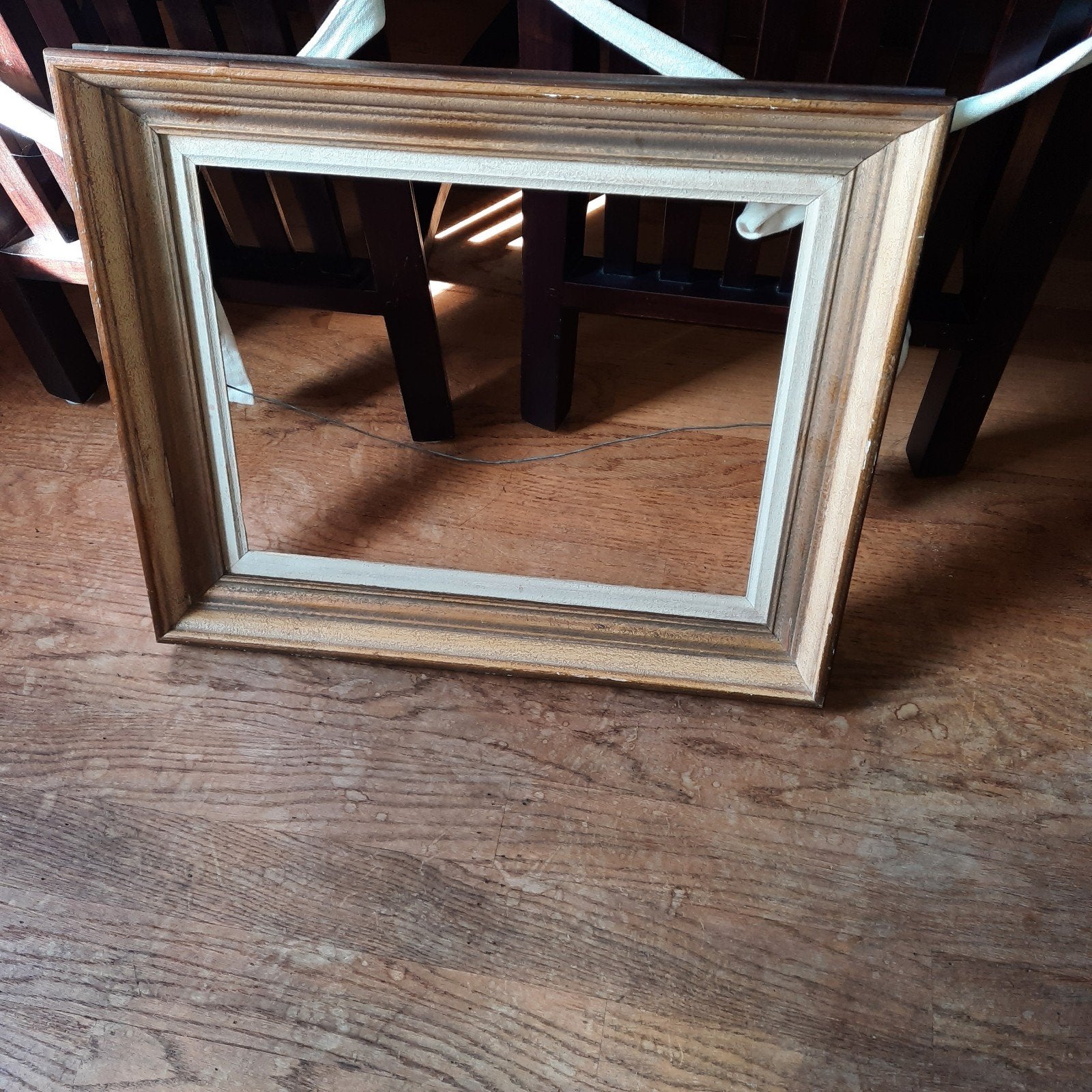 Houten lijst - Bruin/Goud - Gebruikt, Ophalen, Bruin, Gebruikt, Schilderijlijst