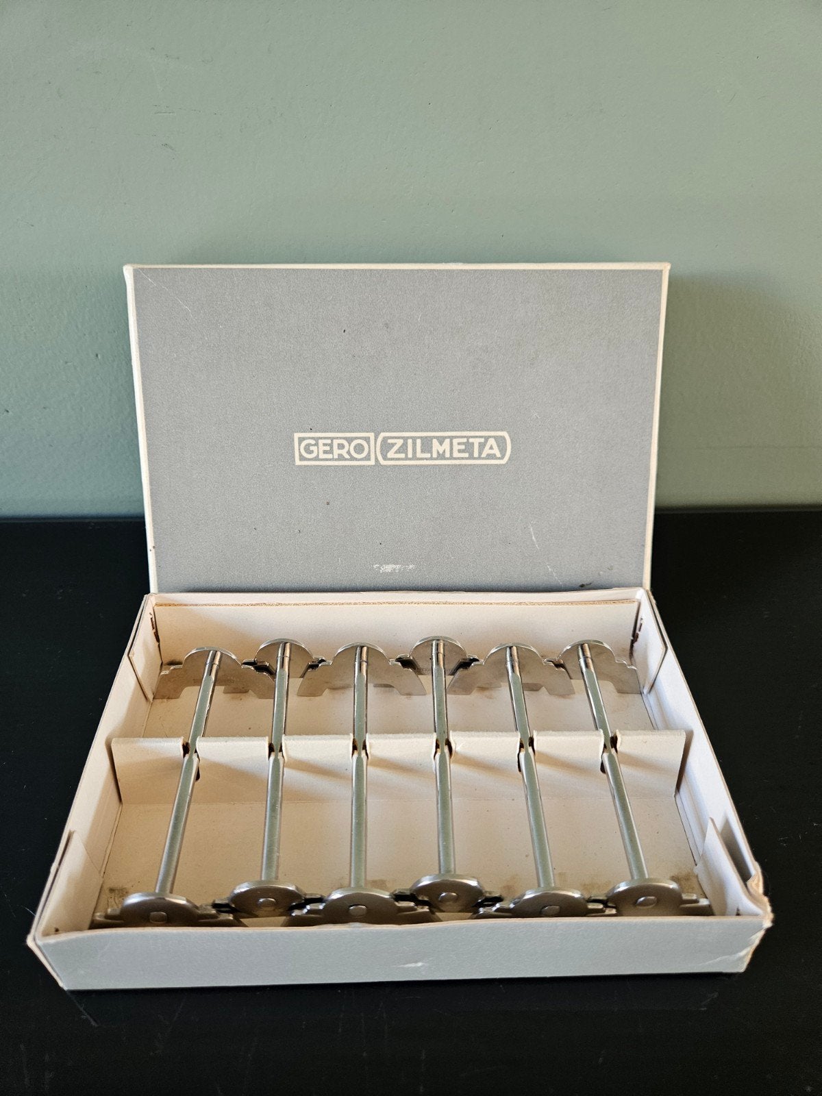 Vintage Gero Zilmeta messenleggers - Set van 6, Antiek en Kunst, Ophalen of Verzenden