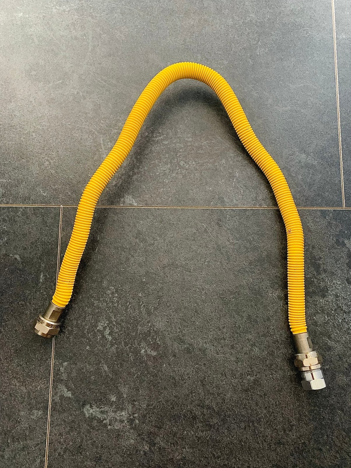 Gasslang 80cm - Geel, Ophalen, Zo goed als nieuw