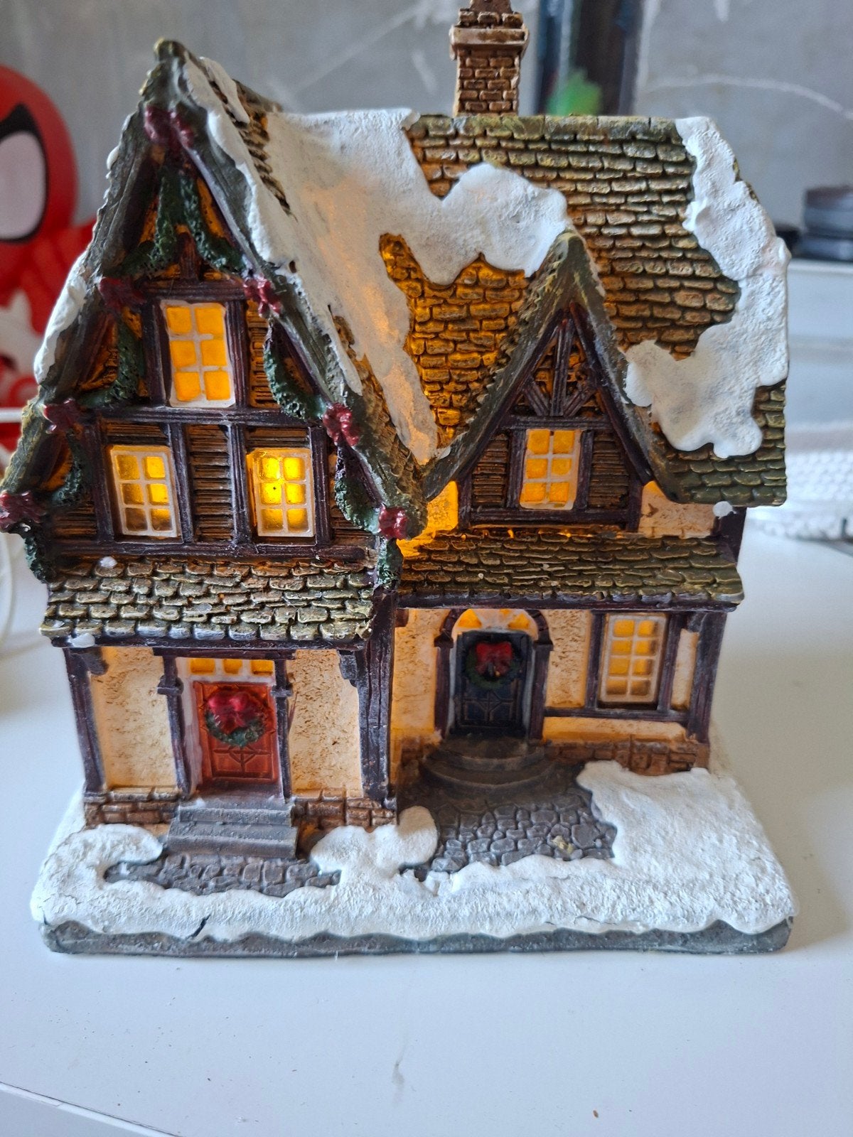 kersthuisje voor kerstdorp, Diversen, Kerst, Ophalen of Verzenden, Gebruikt