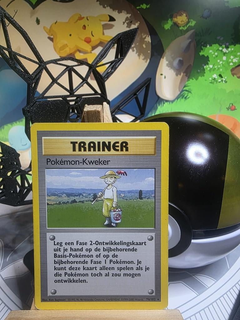 Pokemon Breeder 76/102 Pokemon Base Set (NL), Ophalen of Verzenden, Gebruikt, Losse kaart