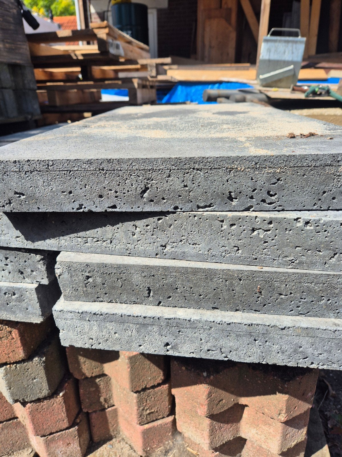 Betontegels 80x40x5 nieuw 7 stuks, Nieuw, Ophalen of Verzenden, Minder dan 5 m², Beton