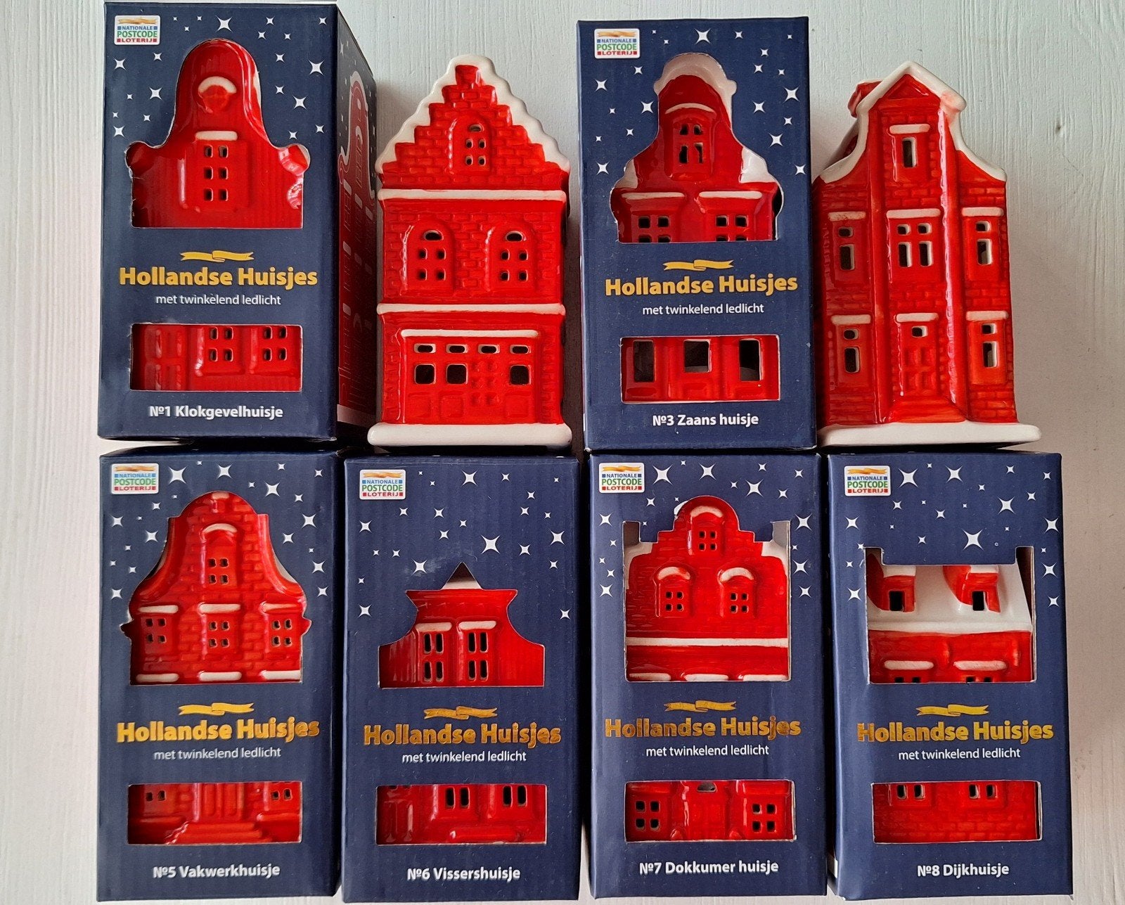 Postcode Loterij Hollandse Huisjes 1 t/m 8, Verzamelen, Ophalen of Verzenden, Zo goed als nieuw