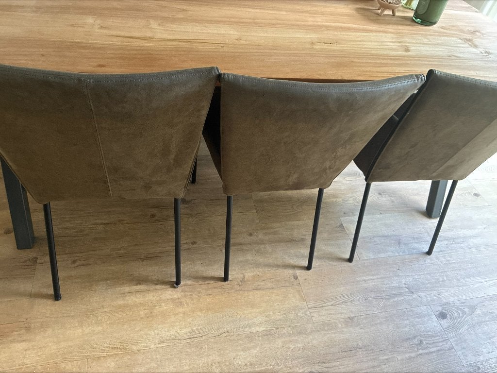 Eetkamertafel met stoelen, Ophalen, Gebruikt, 200 cm of meer, 50 tot 100 cm