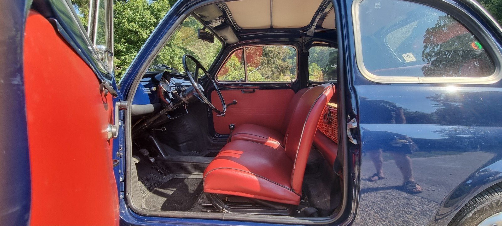 FIAT 500 R. te koop zeer nette oldtimer kleur blauw, foto 10