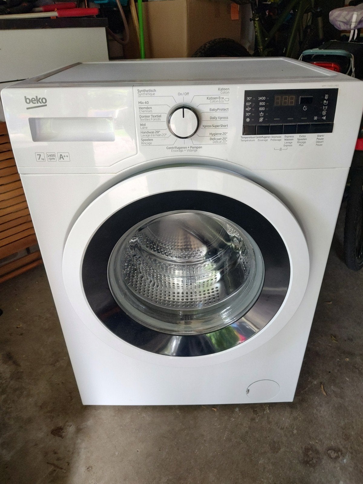 Beko Wasmachine - Gebruikt, in goede staat, Witgoed en Apparatuur, Wasmachines, Gebruikt, Voorlader, 6 tot 8 kg, 85 tot 90 cm