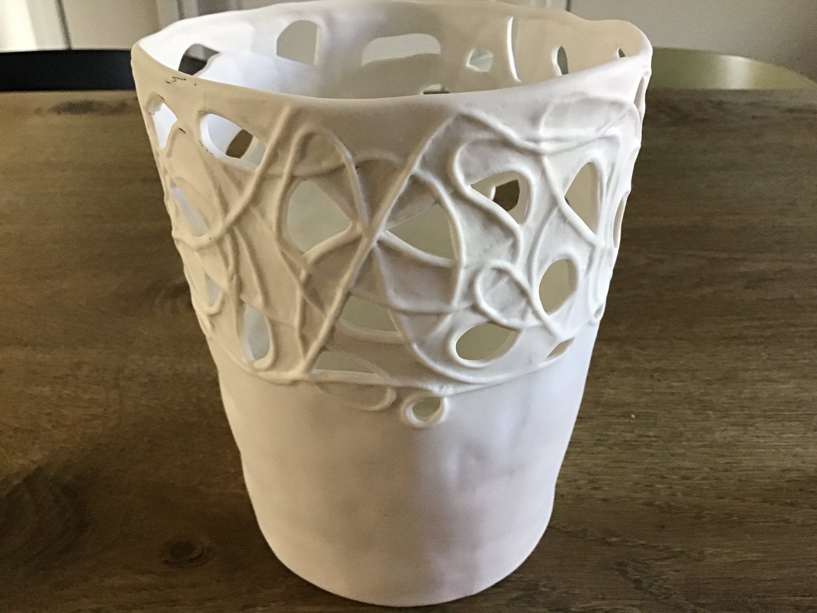 “BISQUE” VAAS/BLOEMPOT OFF WHITE, Ophalen